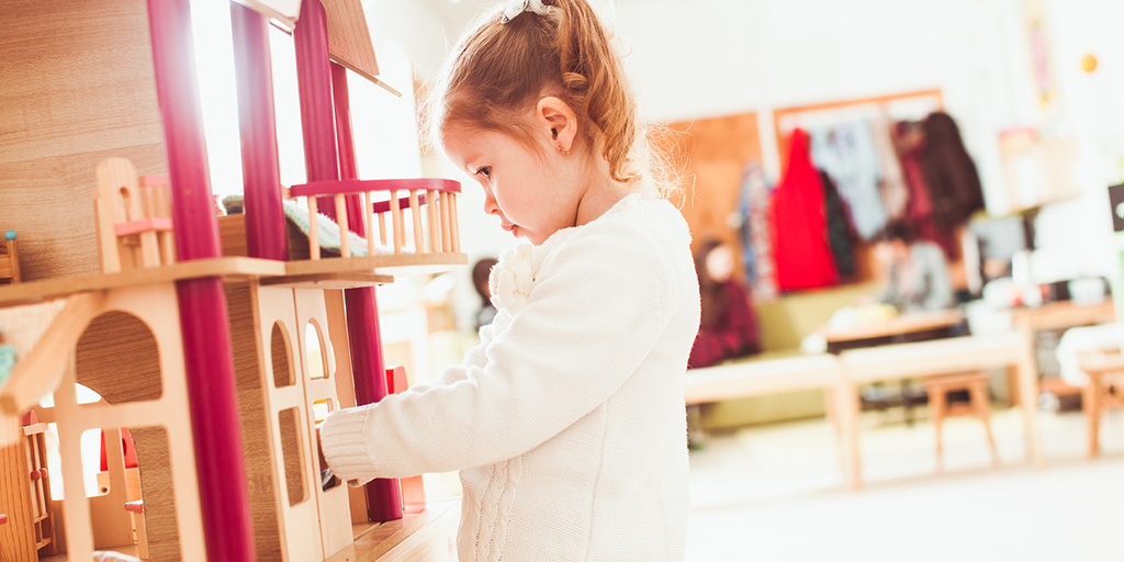 In her eyes, her dollhouse is as real as it gets.