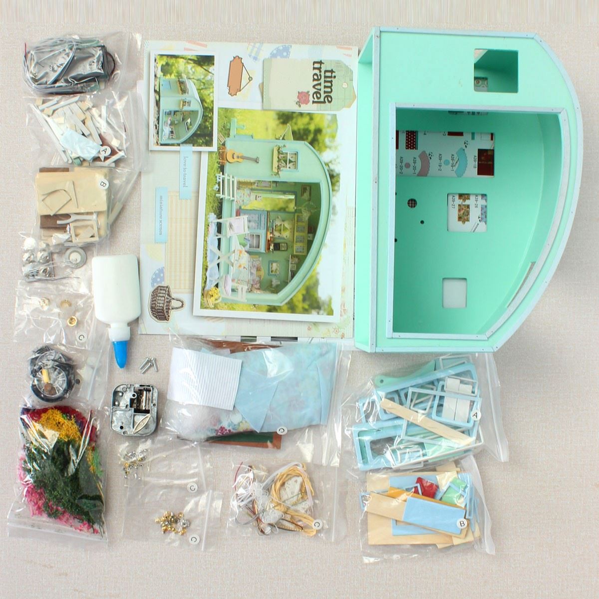 Diy caravan online dollhouse kit