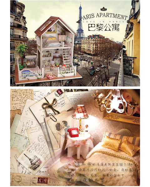 Paris Apartment Style Dollhouse