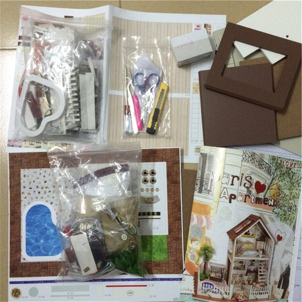 Paris Apartment Style Dollhouse