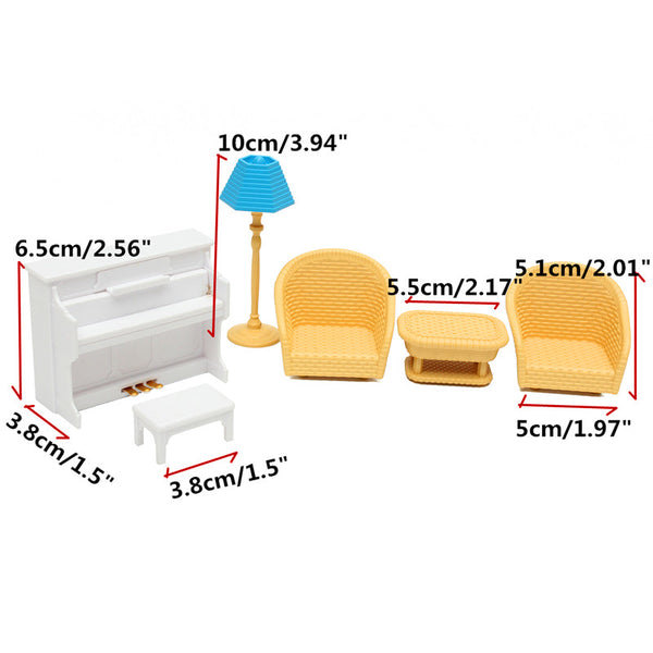 Sofa and Piano Table Miniature