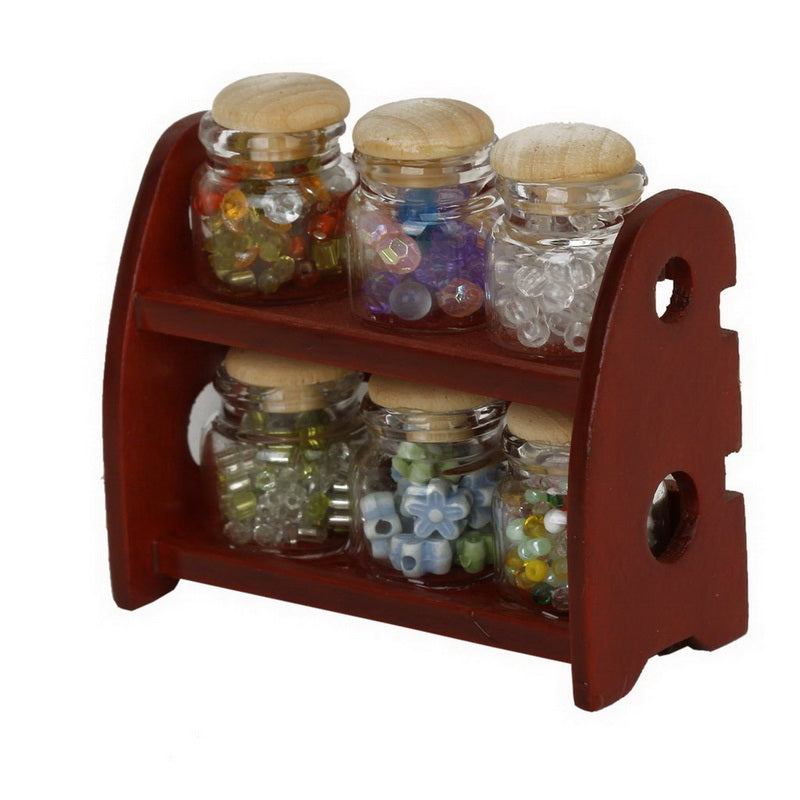 Mini glass store spice jars