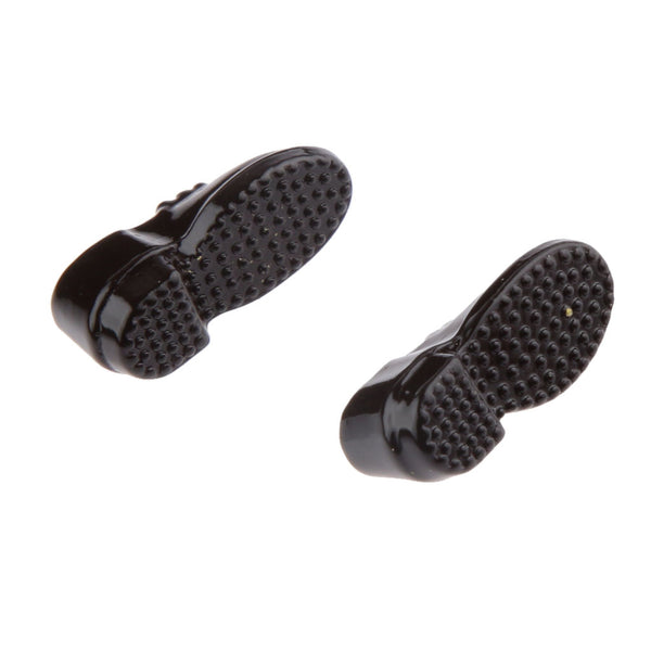 Men's Black Shoes for Dollhouse Doll