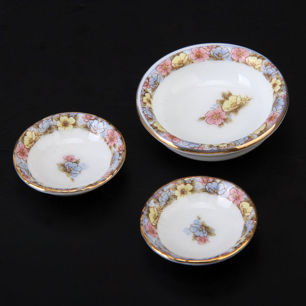 Floral Miniature Kitchen Ware Set