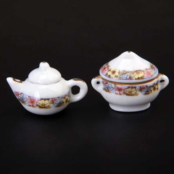 Floral Miniature Kitchen Ware Set