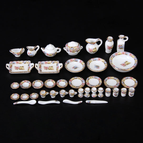 Floral Miniature Kitchen Ware Set