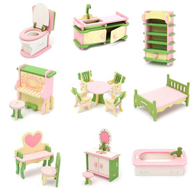Delicate Dollhouse Furniture Set