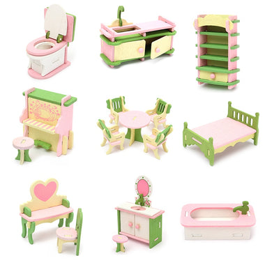 Delicate Dollhouse Furniture Set