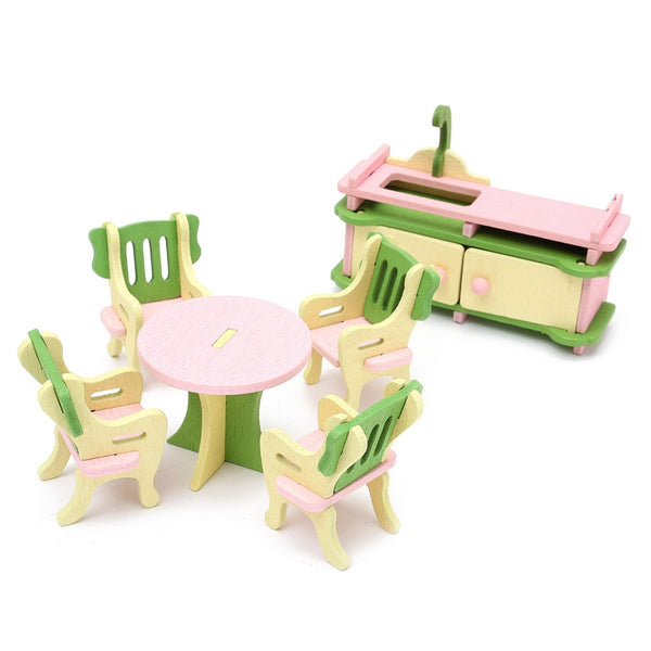 Delicate Dollhouse Furniture Set